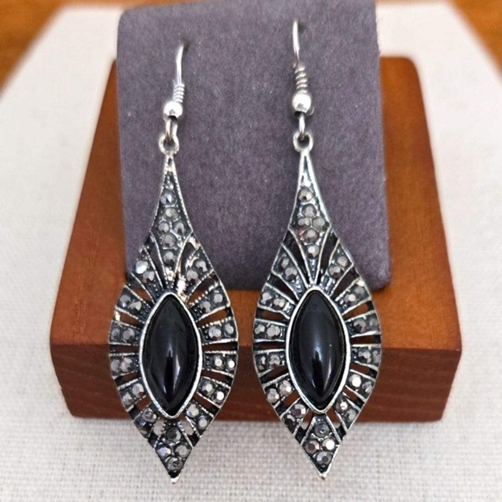 Faux Marcasite Earrings